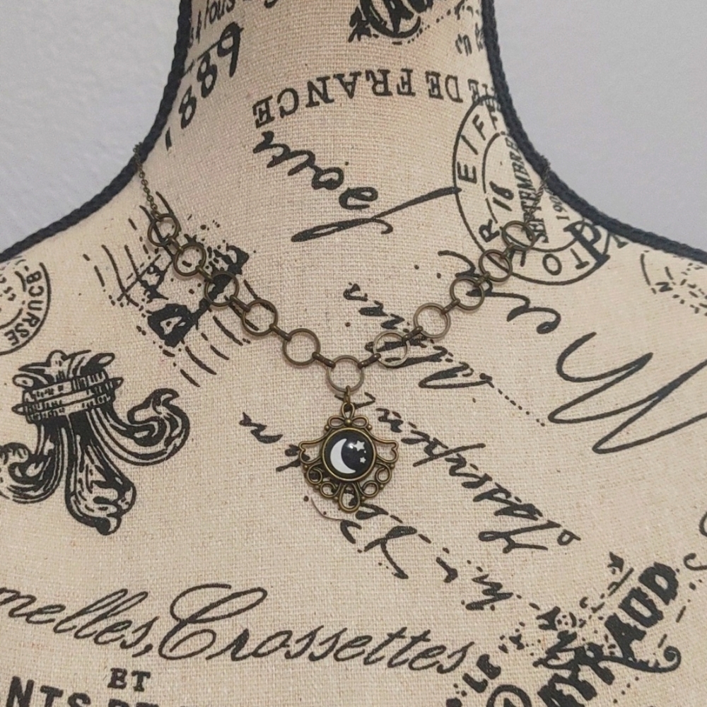 Beijo Brasil Moon and Stars Necklace